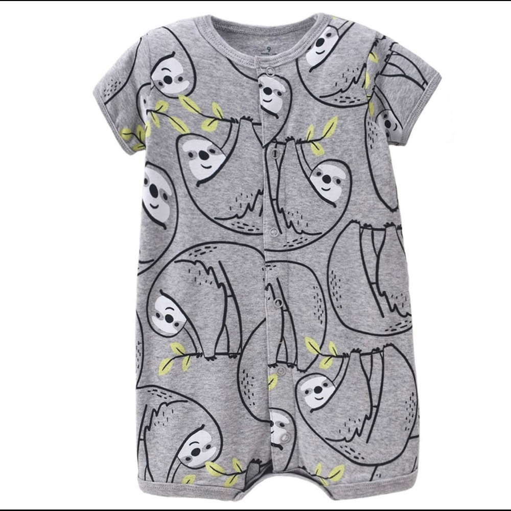 Sloths boys romper‎